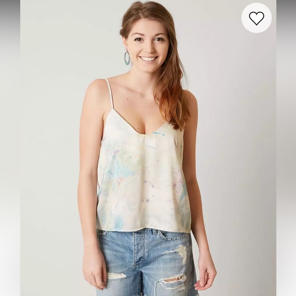 Free People Intimately Jackson Washed Cami, Tie Dye, Size Medium